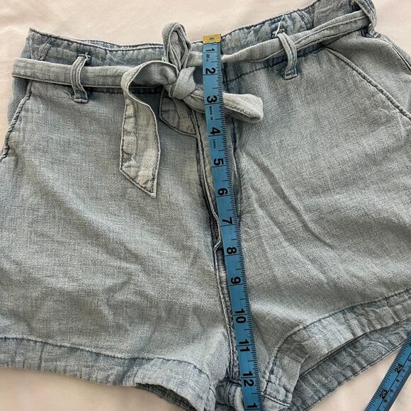 Abercrombie & Fitch Linen Blend Tie Up Shorts Size XS - Picture 5 of 7